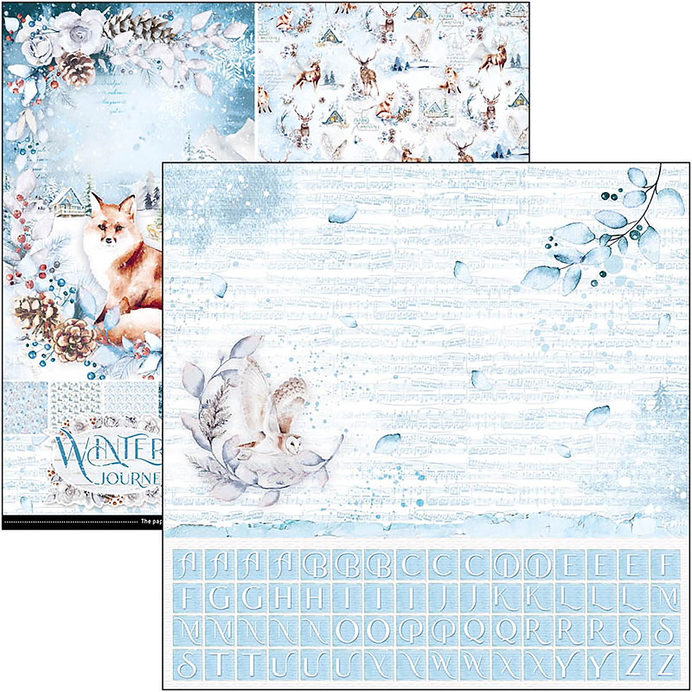 Miniature : Collection Winter Journey - Ciao Bella - 8 pages 30x30 - Patterns