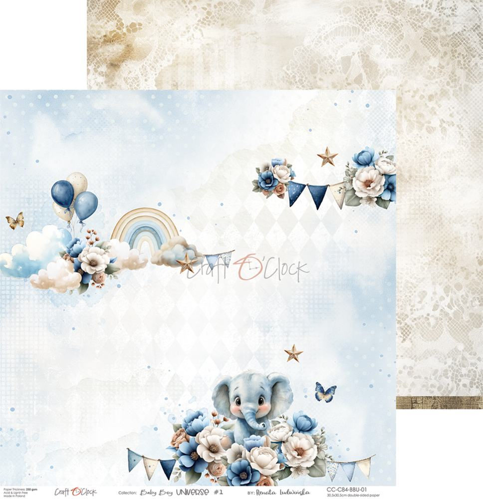 Miniature : Collection Baby Boy Universe - Craft O'Clock - 6 pages rv de 30x30