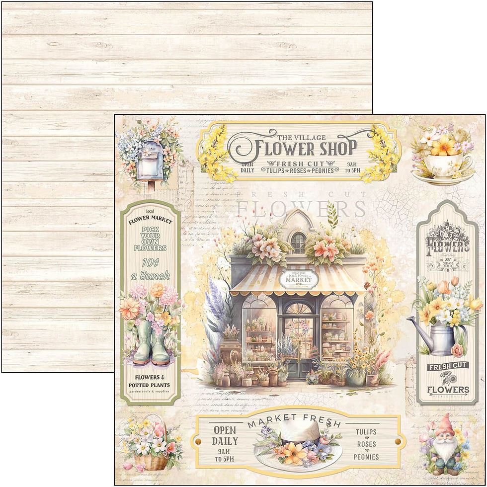 Miniature : Collection Flower Shop - Ciao Bella - 12 pages 20X20