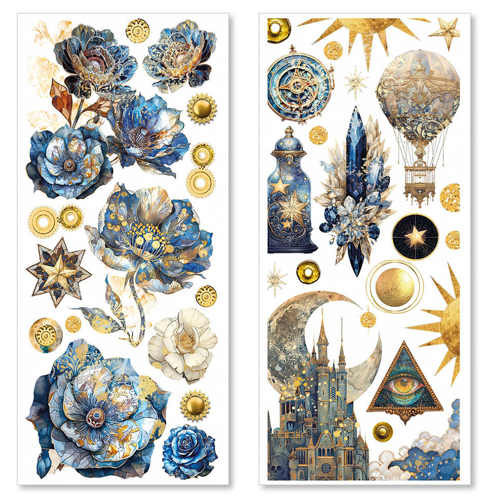 Miniature : Collection Celestial - Ciao Bella - Stickers - 5 pages 15x30