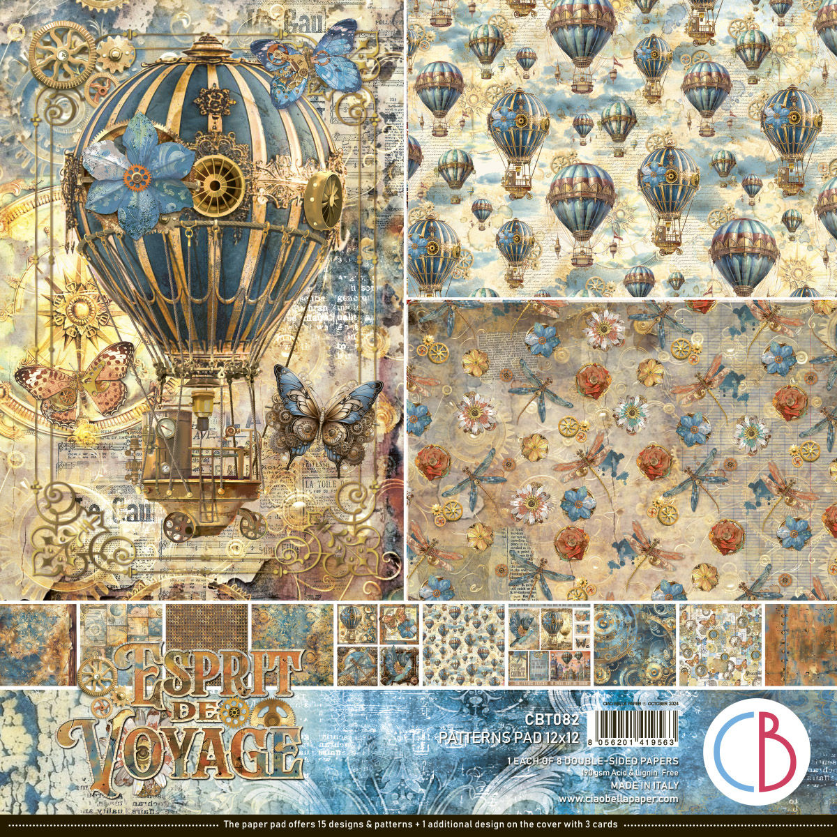 Collection Esprit de Voyage - Ciao Bella - 8 pages 30x30 - Patterns