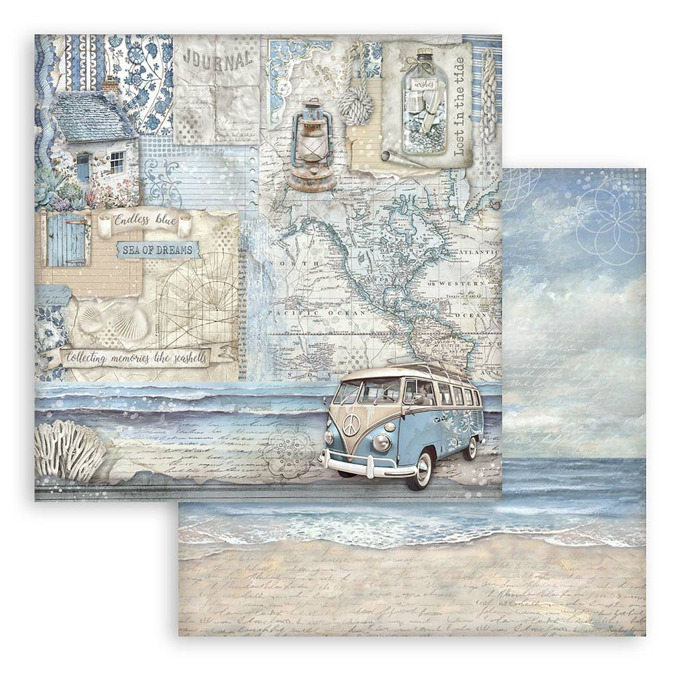 Miniature : Collection Silent Sea - Stamperia - 20x20