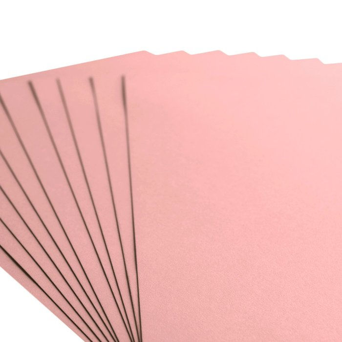 Miniature : Cardstock Lisse Florence - Rose - A4 - 10 feuilles de 216g