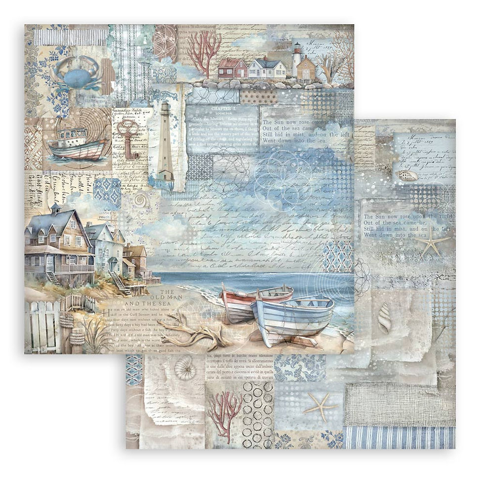Miniature : Collection Silent Sea - Stamperia - 20x20