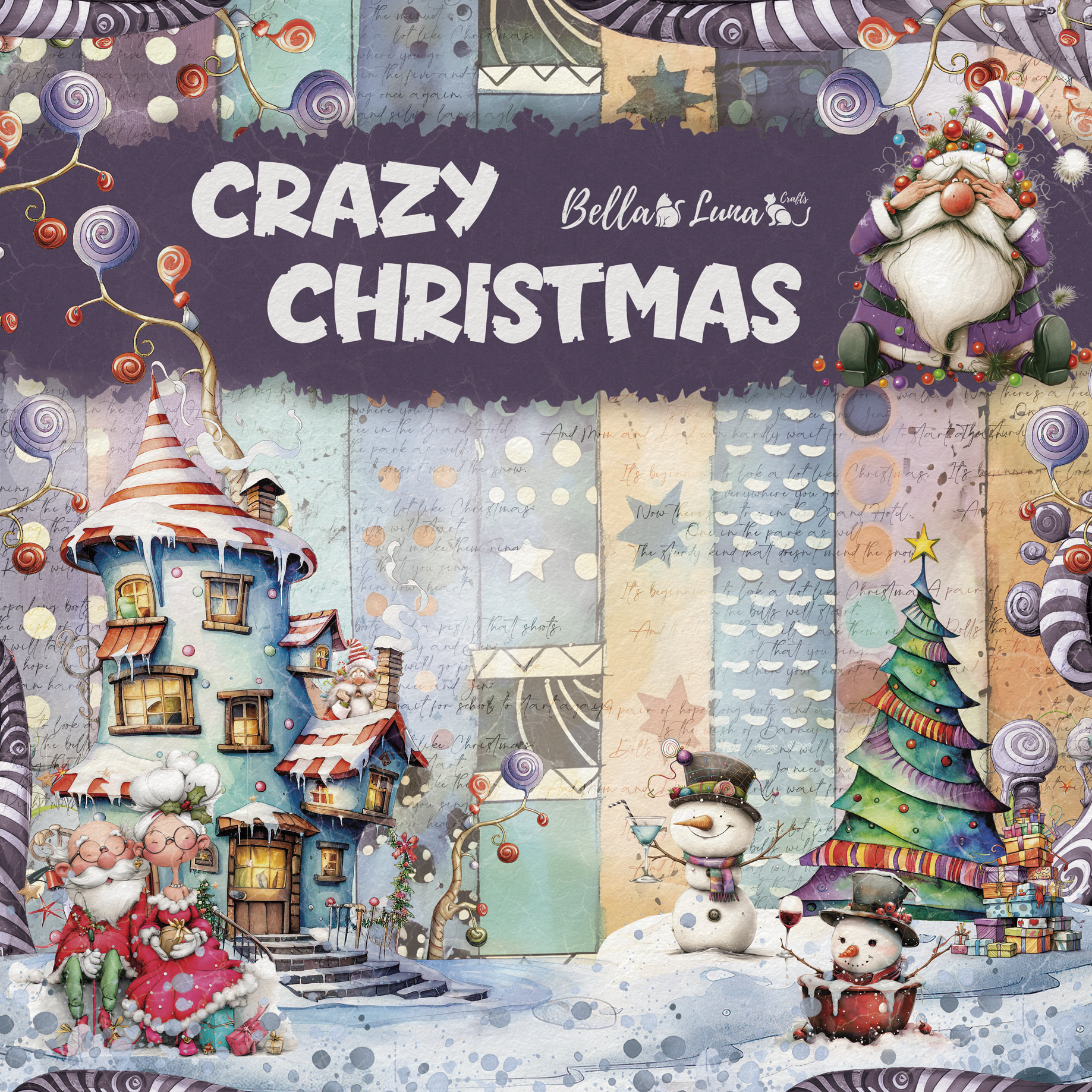 Collection Crazy Christmas - BellaLuna Crafts - 12 pages 30x30