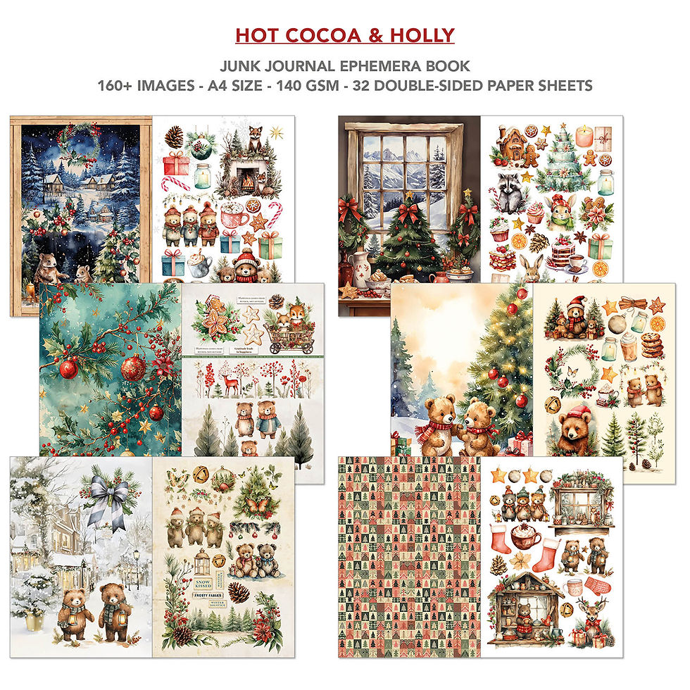 Miniature : Hot Cocoa and Holly - Ciao Bella - 32 pages A4