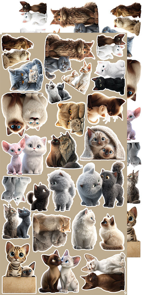 Miniature : Creative Extras - Set 3 - Chats - Craft O'Clock