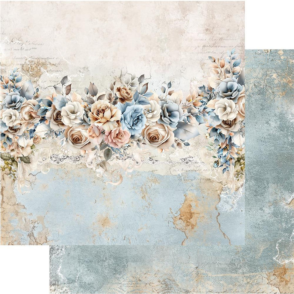 Miniature : Collection In Shades of Blue - Alchemy of Art - 12 pages r/v 20x20