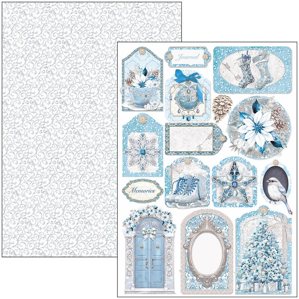 Miniature : Collection Elegance of Blue - Ciao Bella - 9 pages A4
