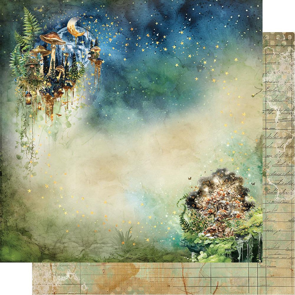 Miniature : Collection Tales of Moss and Fern - Alchemy of Art - 12 pages r/v 20x20