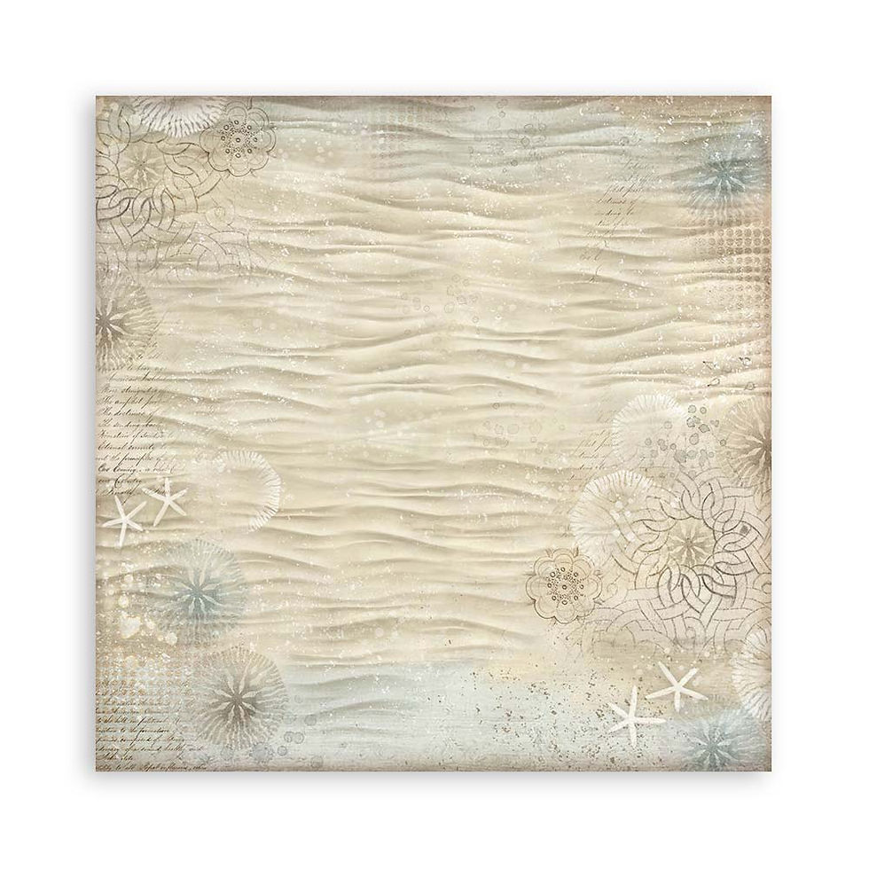 Miniature : Collection Silent Sea - Backgrounds - Stamperia - 30x30