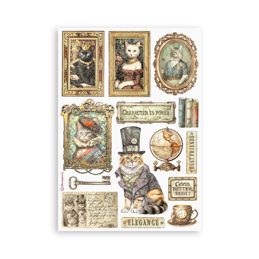Miniature : Collection Alterego - 8 Feuilles autocollantes - Stamperia