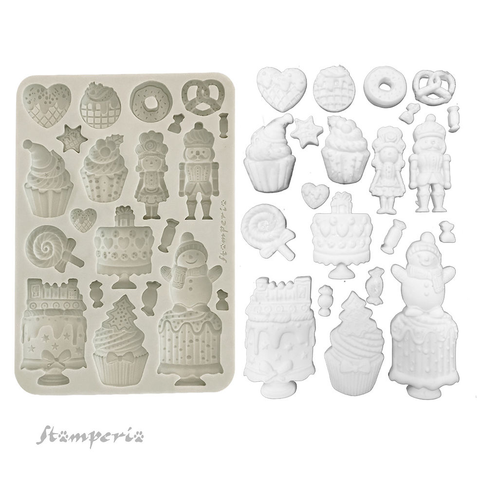 Miniature : Moule - Candy Christmas - Gâteaux - Stamperia