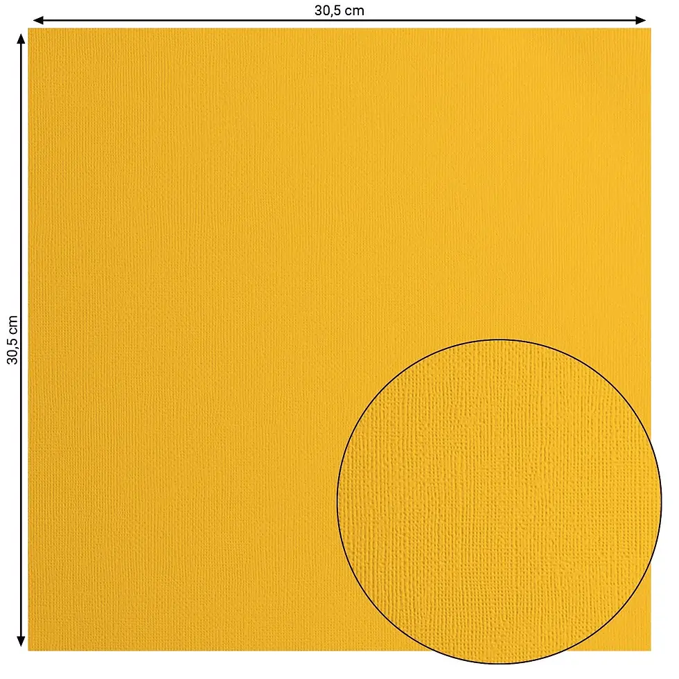 Miniature : Cardstock Texturé Florence - Honey - 30.5x30.5 - 20 feuilles de 216g