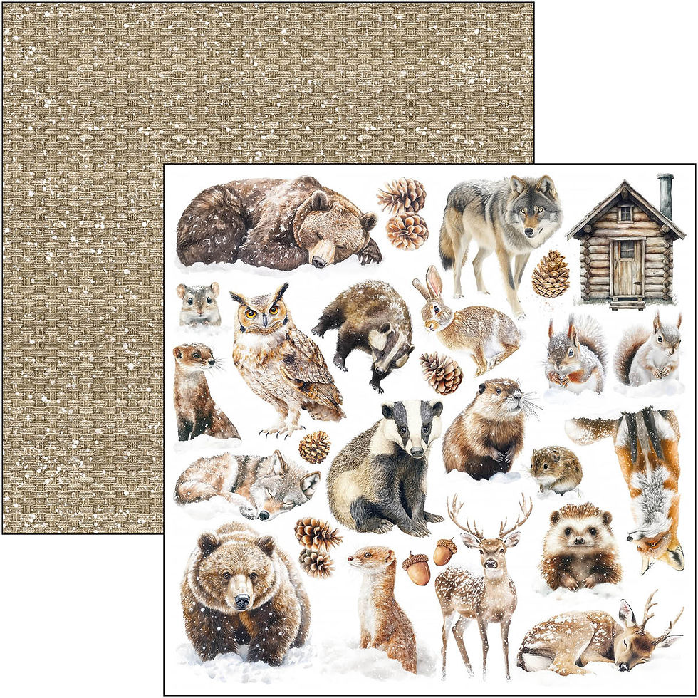Miniature : Collection Forest Tales - Ciao Bella - 8 pages 30x30 - Pattern
