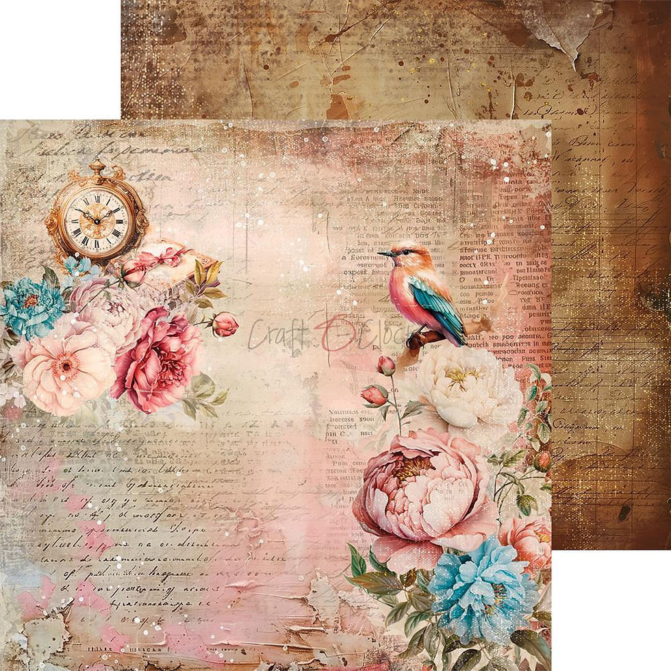 Miniature : Collection Vintage Sonata - Craft O'Clock - 24 pages rv 15x15