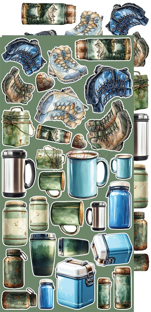 Miniature : Collection Summer Adventures- Craft O'Clock - Extra set Mix