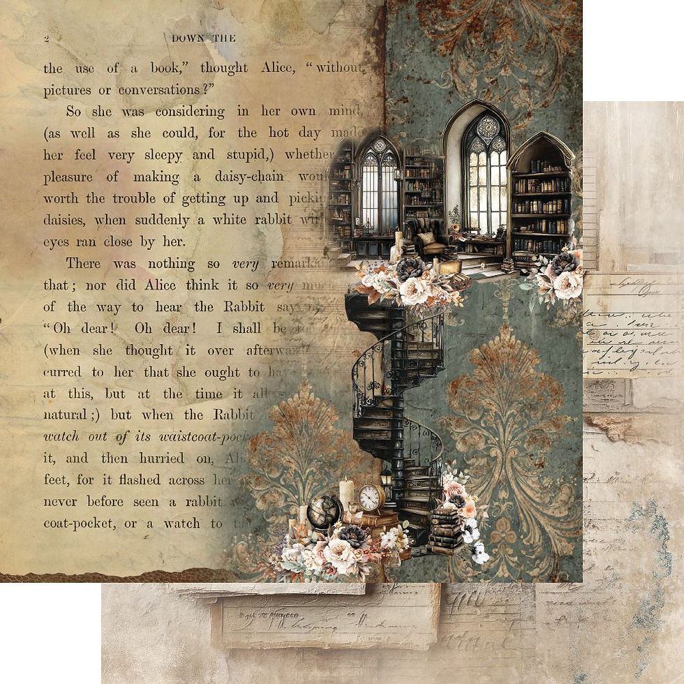 Miniature : Collection In the Library - Alchemy of Art - 6 pages r/v 30x30