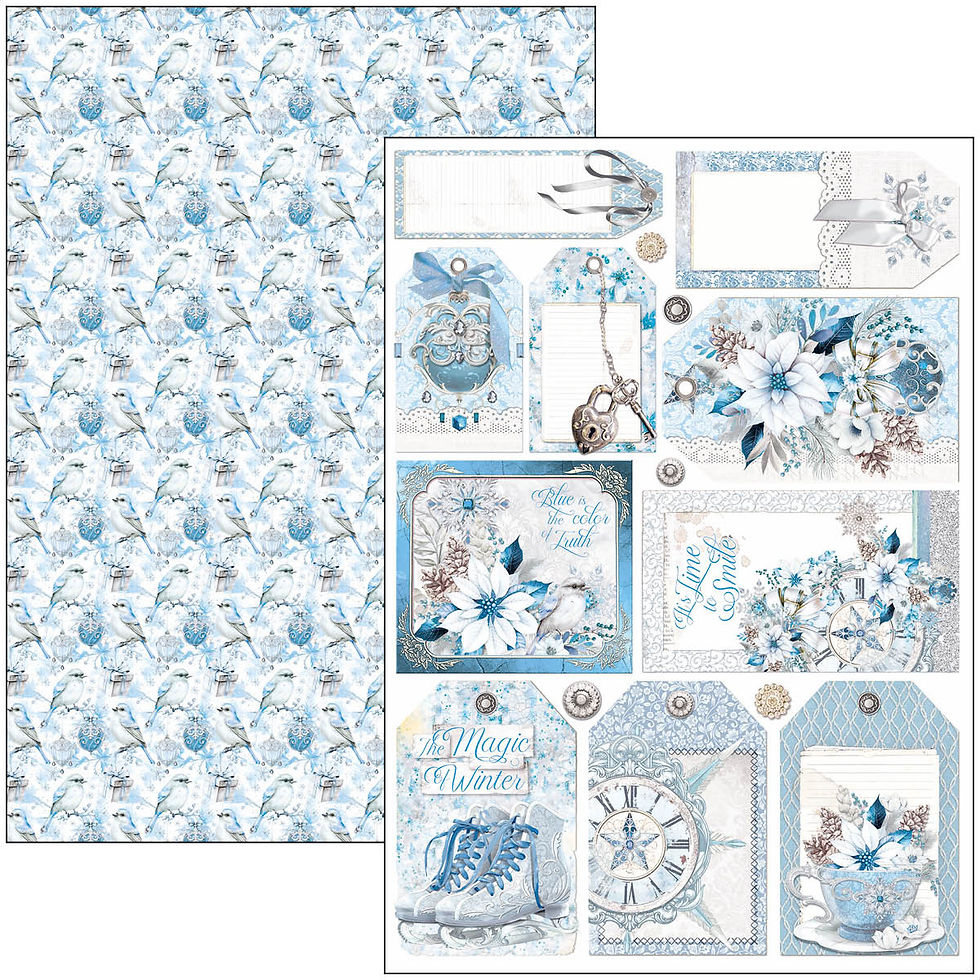 Miniature : Collection Elegance of Blue - Ciao Bella - 9 pages A4