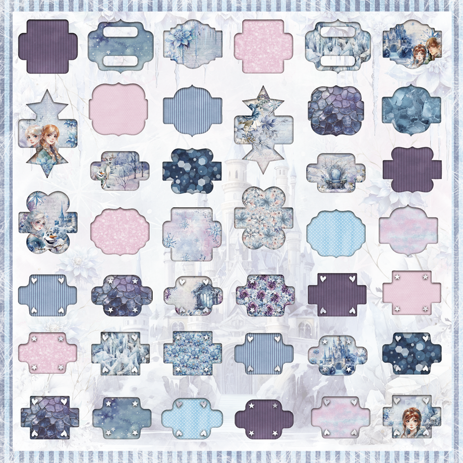 Miniature : Collection Let It Go - BellaLuna Crafts - 12 pages 30x30 - Complements