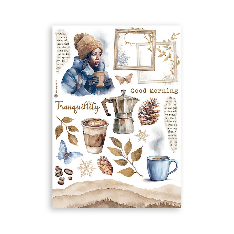 Miniature : Collection Dewdrops - 8 Feuilles autocollantes - Stamperia