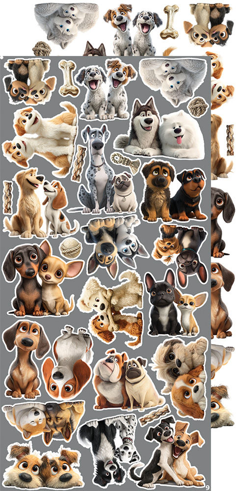 Miniature : Creative Extras - Set 4 - Chiens - Craft O'Clock