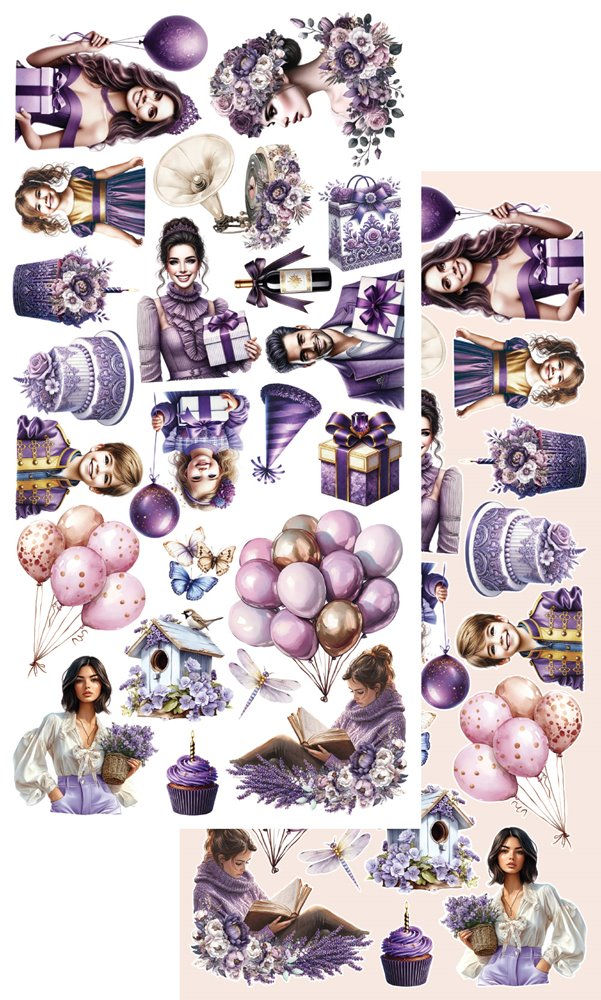 Miniature : Collection In Purple Colors - Alchemy of Art - Etiquettes