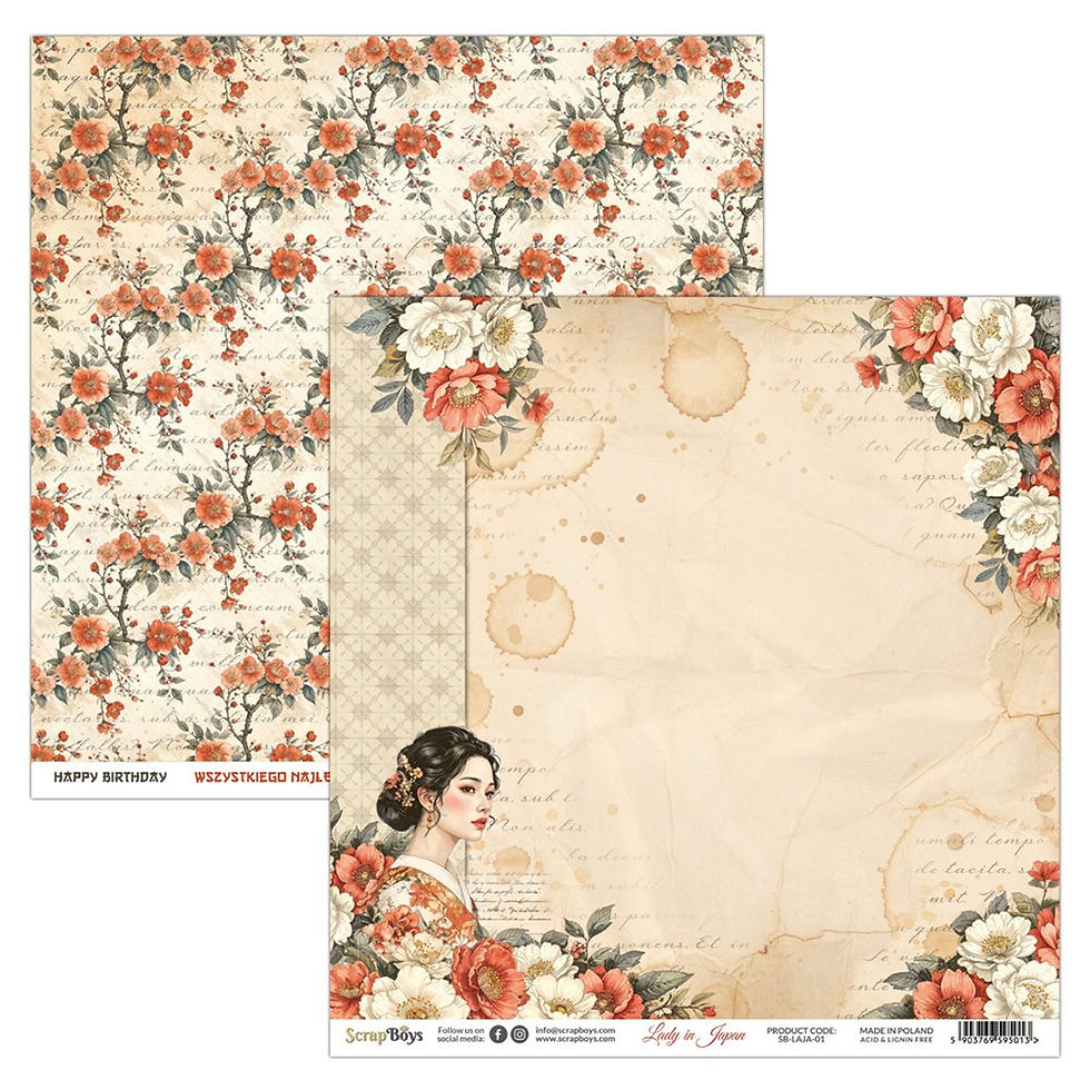 Miniature : Collection Lady in Japan - Scrapboys - 12 pages rv 20x20