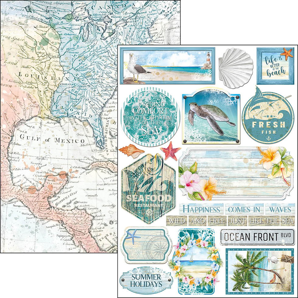 Miniature : Collection Summer Breeze - Ciao Bella - 9 pages A4