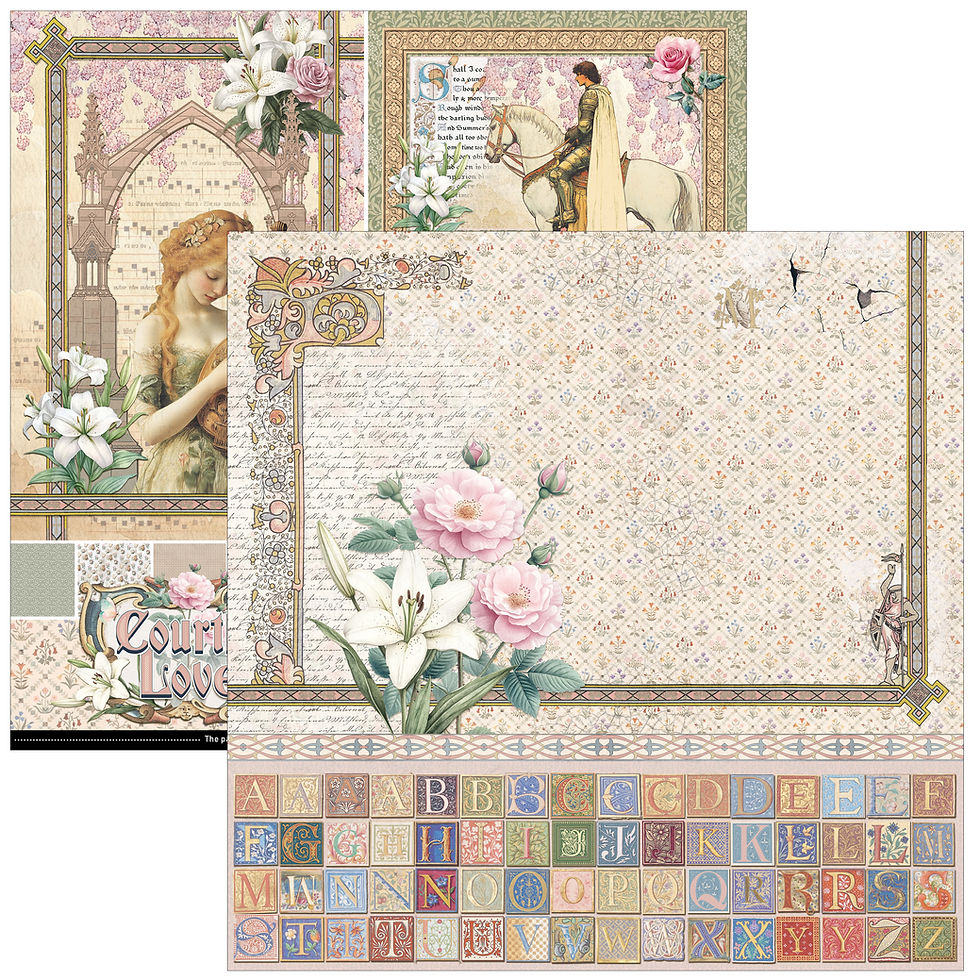 Miniature : Collection Courtly Love - Ciao Bella - 8 pages 30x30 - Pattern