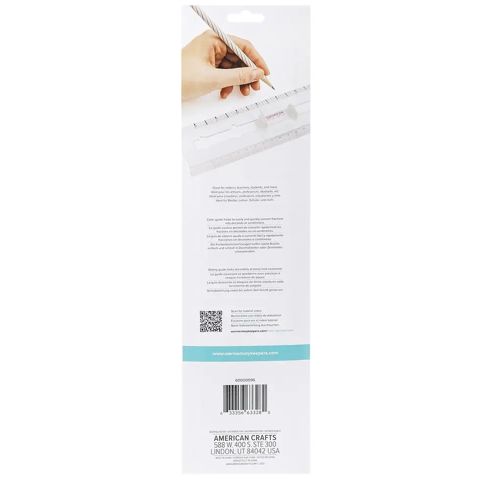 Miniature : Règle de conversion cm/inch  - We R Memory Keepers