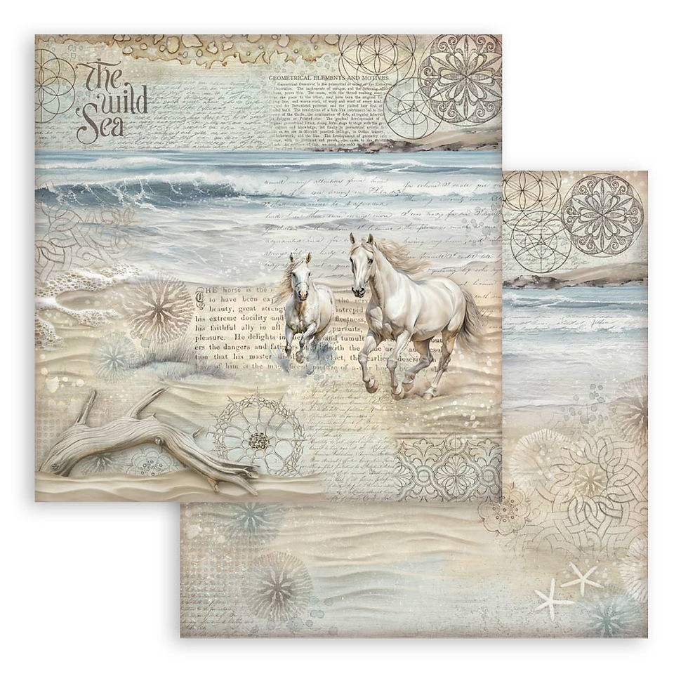 Miniature : Collection Silent Sea - Stamperia - 20x20