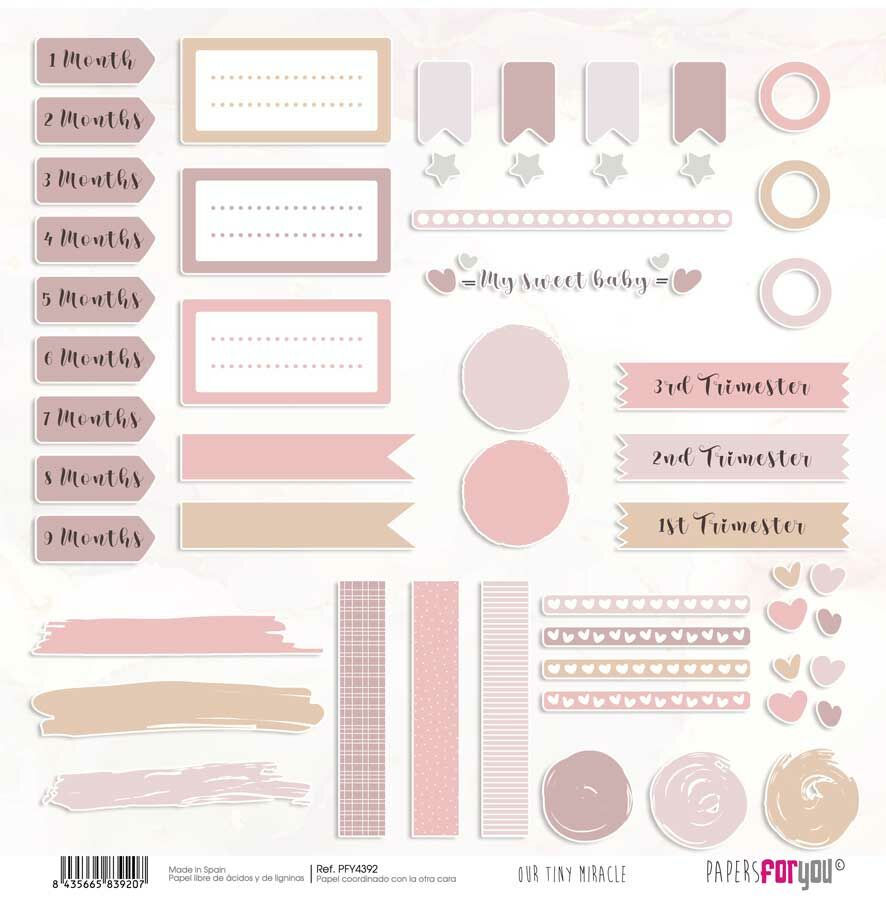 Miniature : Collection Our Tiny Miracle - Papers For You - 10 pages 30x30