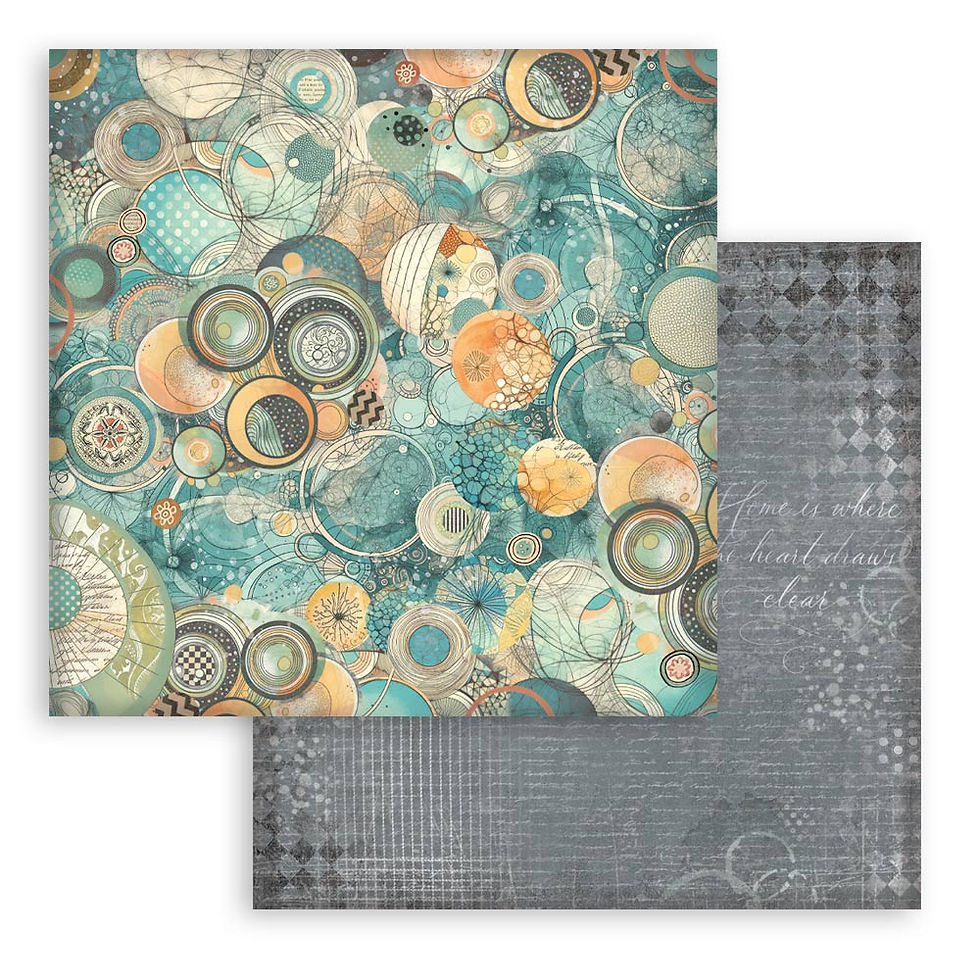 Miniature : Collection Furry Friends - Backgrounds - Stamperia - 30x30