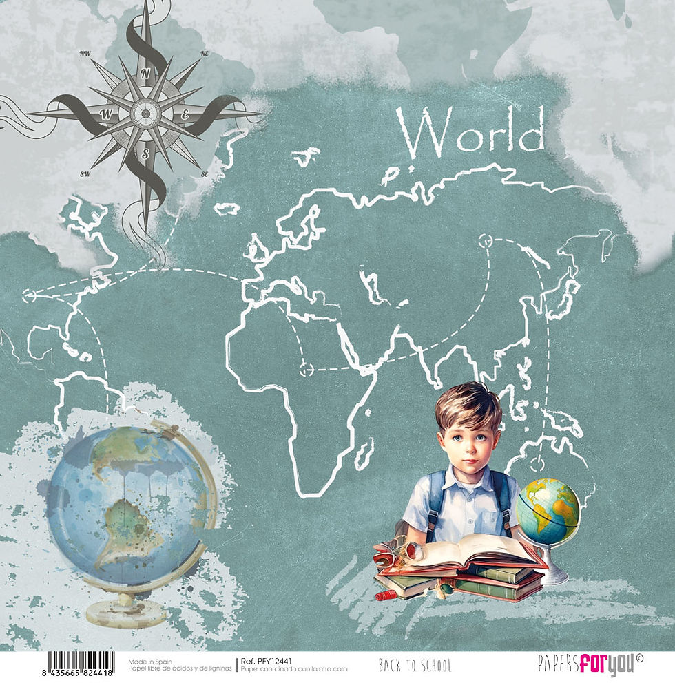 Miniature : Collection Back to School - Papers For You - 12 pages 30x30