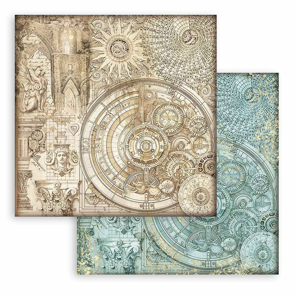 Miniature : Collection Sir Vagabond Fantasy World - Backgrounds - Stamperia - 20x20