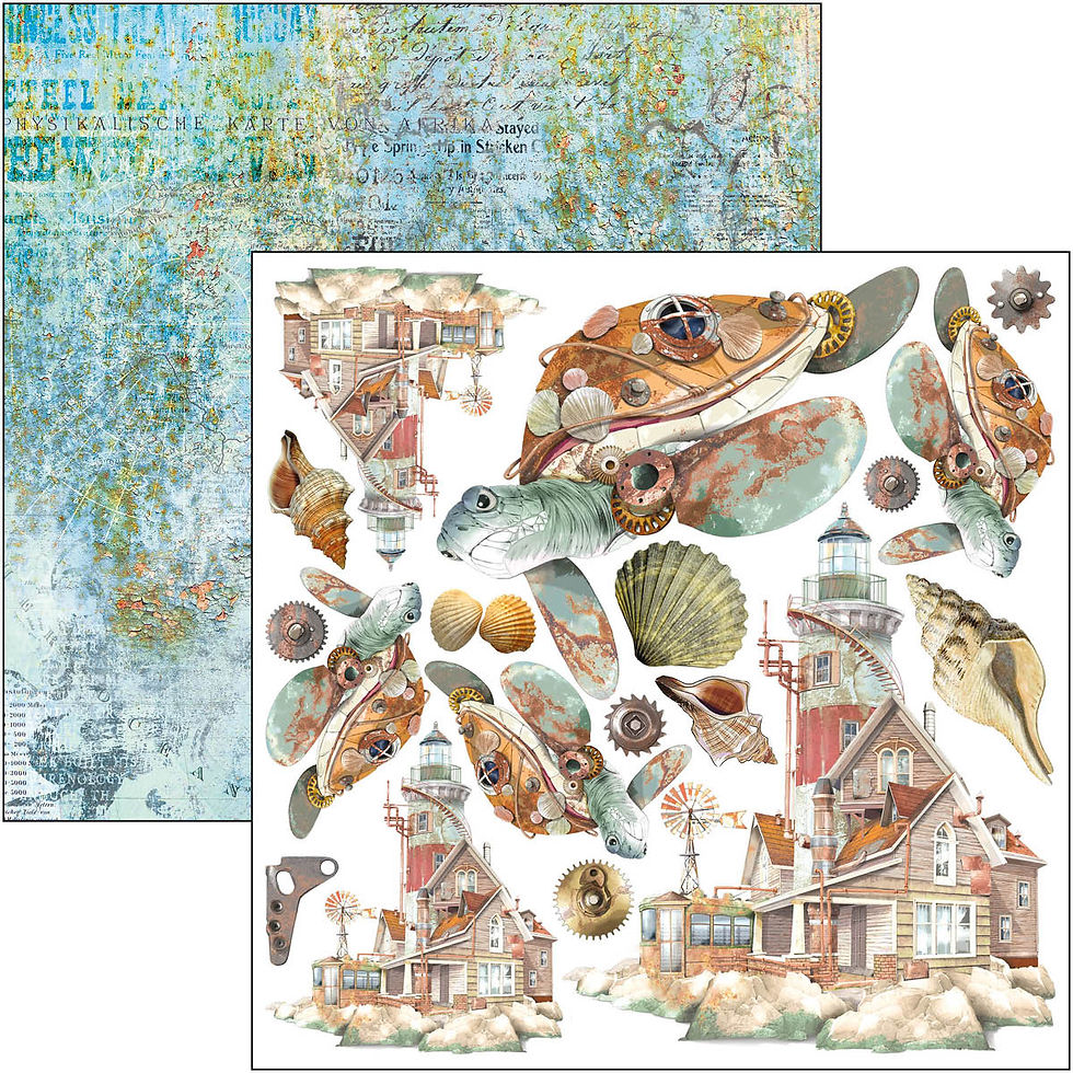 Miniature : Collection Coral Reef - Ciao Bella - 24 pages de 15x15