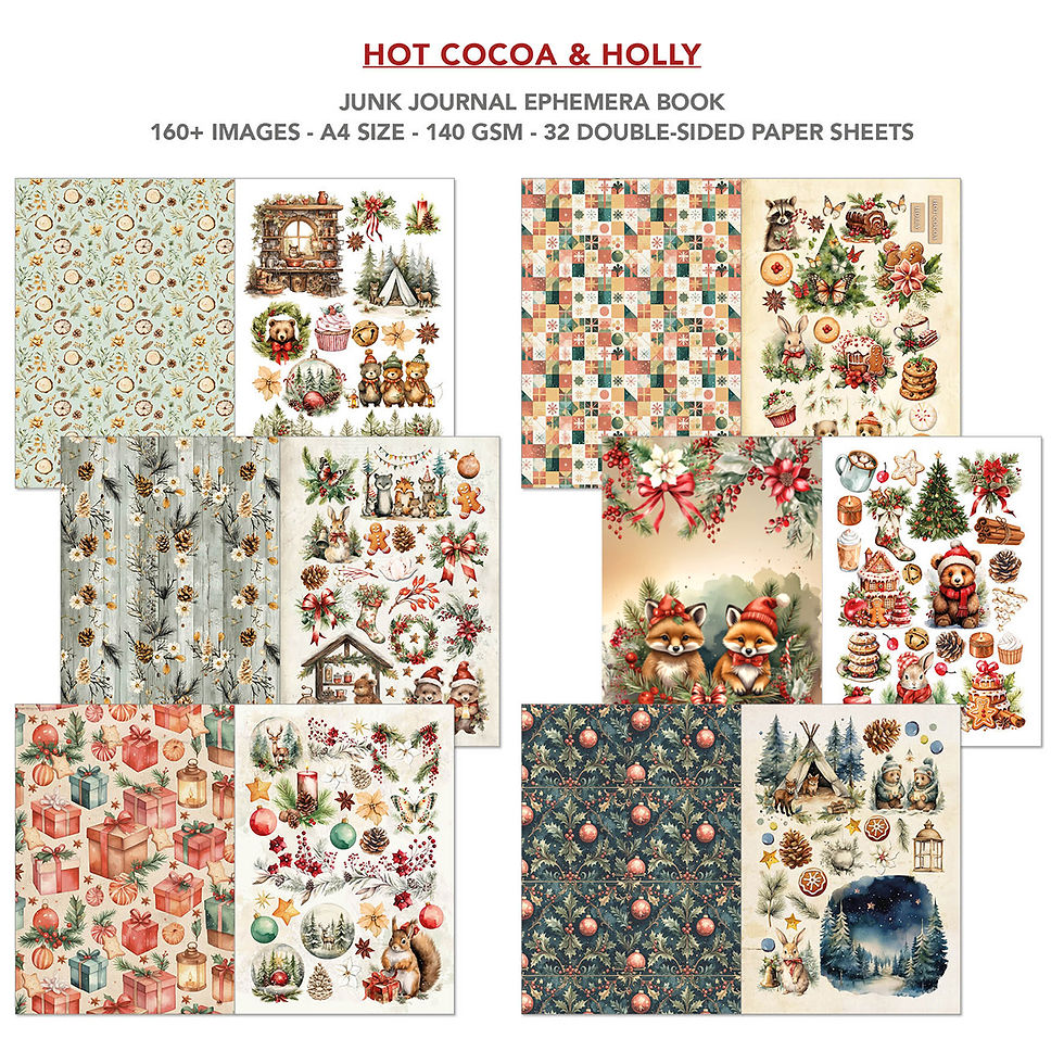 Miniature : Hot Cocoa and Holly - Ciao Bella - 32 pages A4