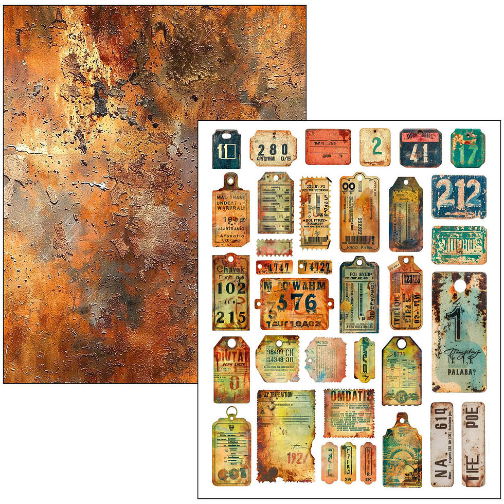 Miniature : Livre Mixed Media - Past Time - A4 Maxi - Ciao Bella