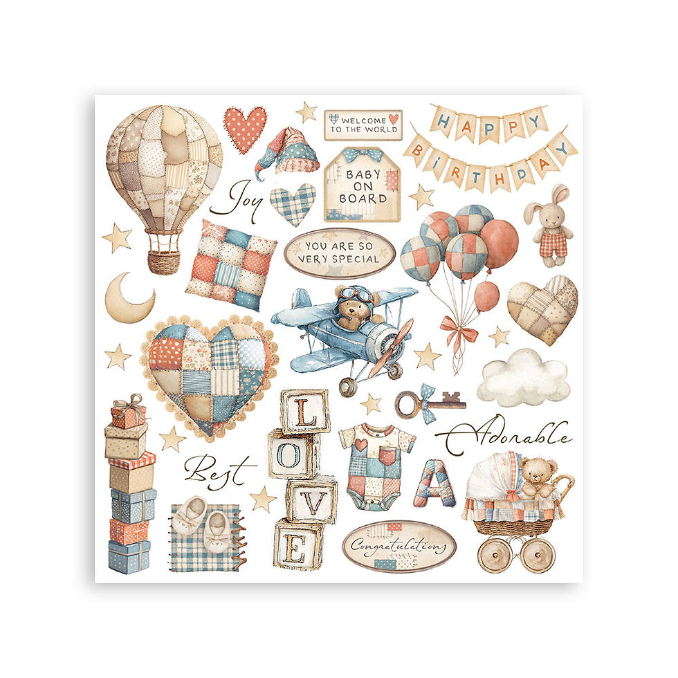 Miniature : Collection Baby - Stamperia - Rub-on