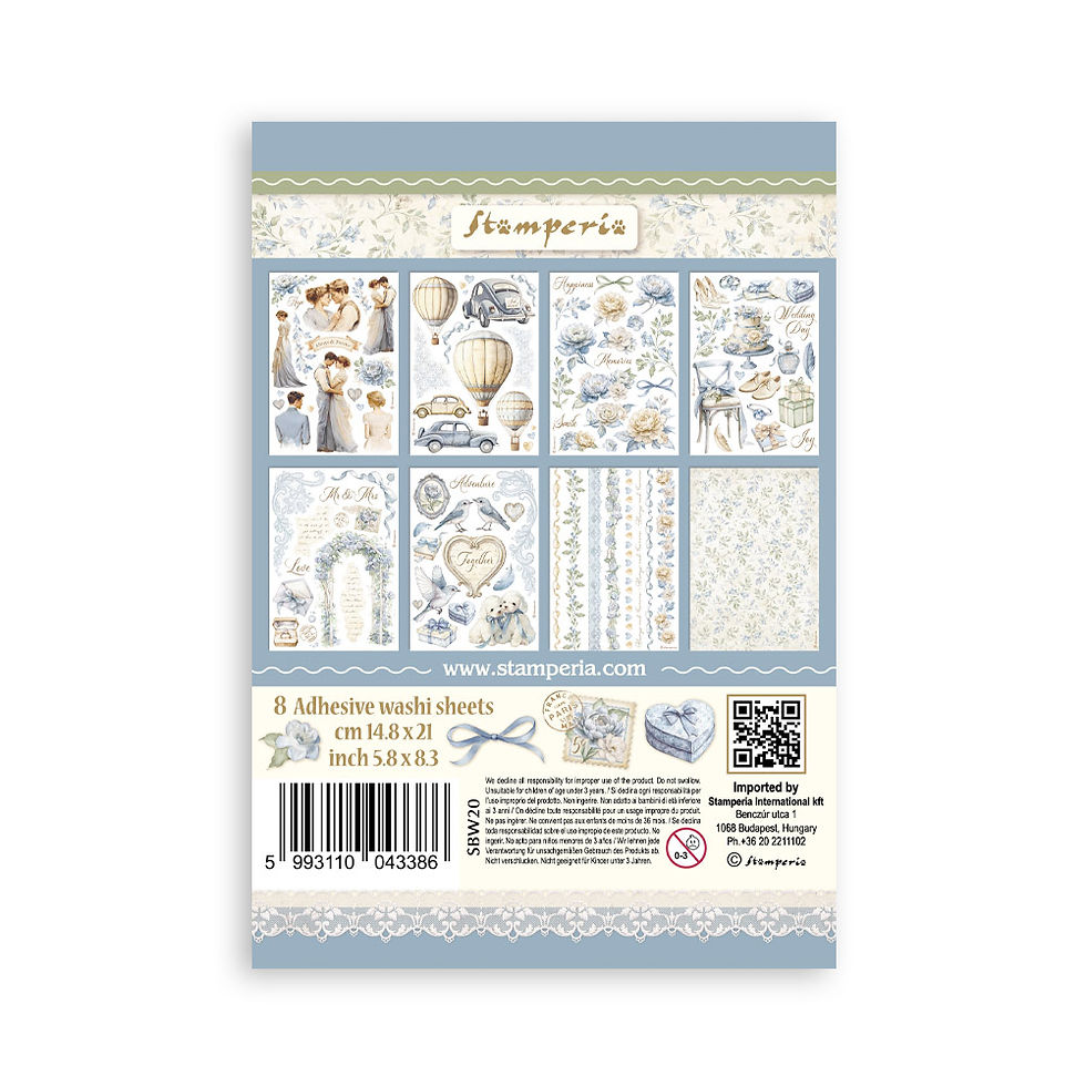 Miniature : Collection Timeless - 8 Feuilles autocollantes - Stamperia