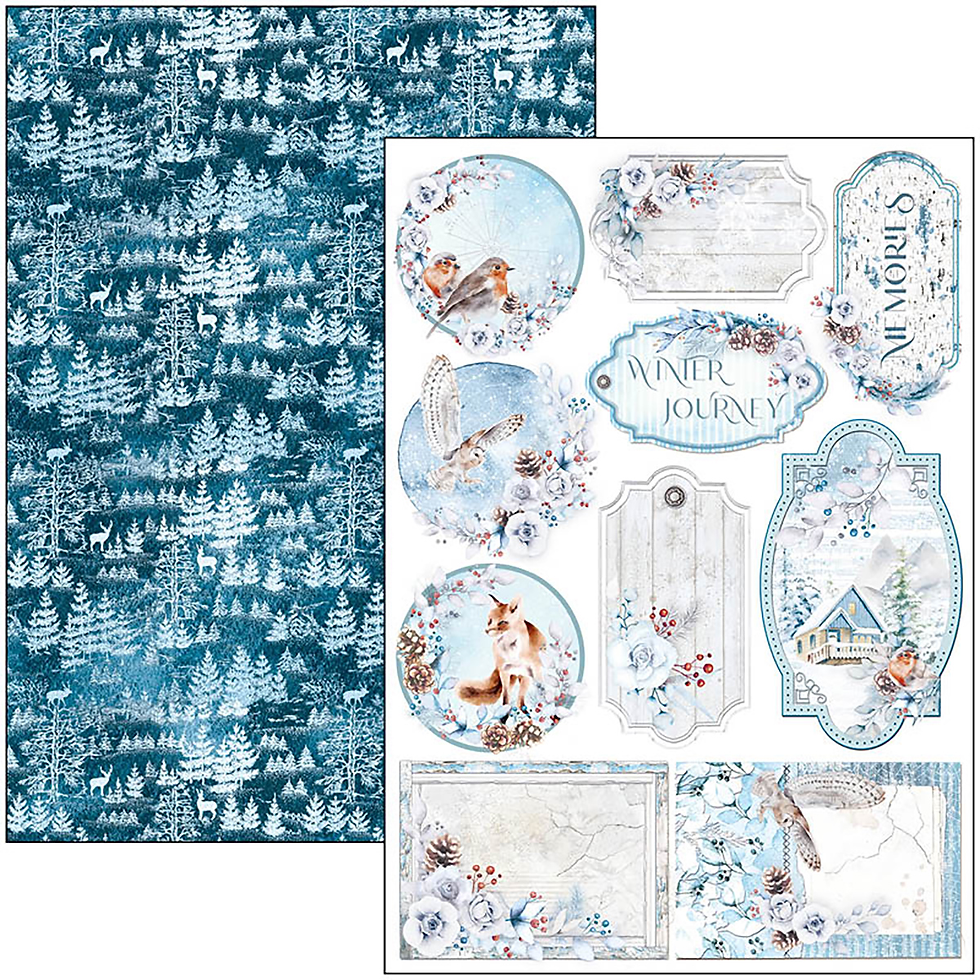 Miniature : Collection Winter Journey - Ciao Bella - 9 pages A4