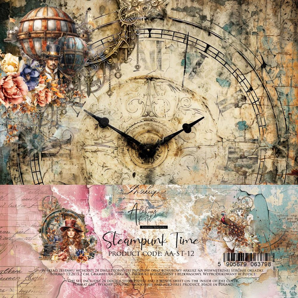 Collection Steampunk Time - Alchemy of Art - 24 pages r/v 15X15