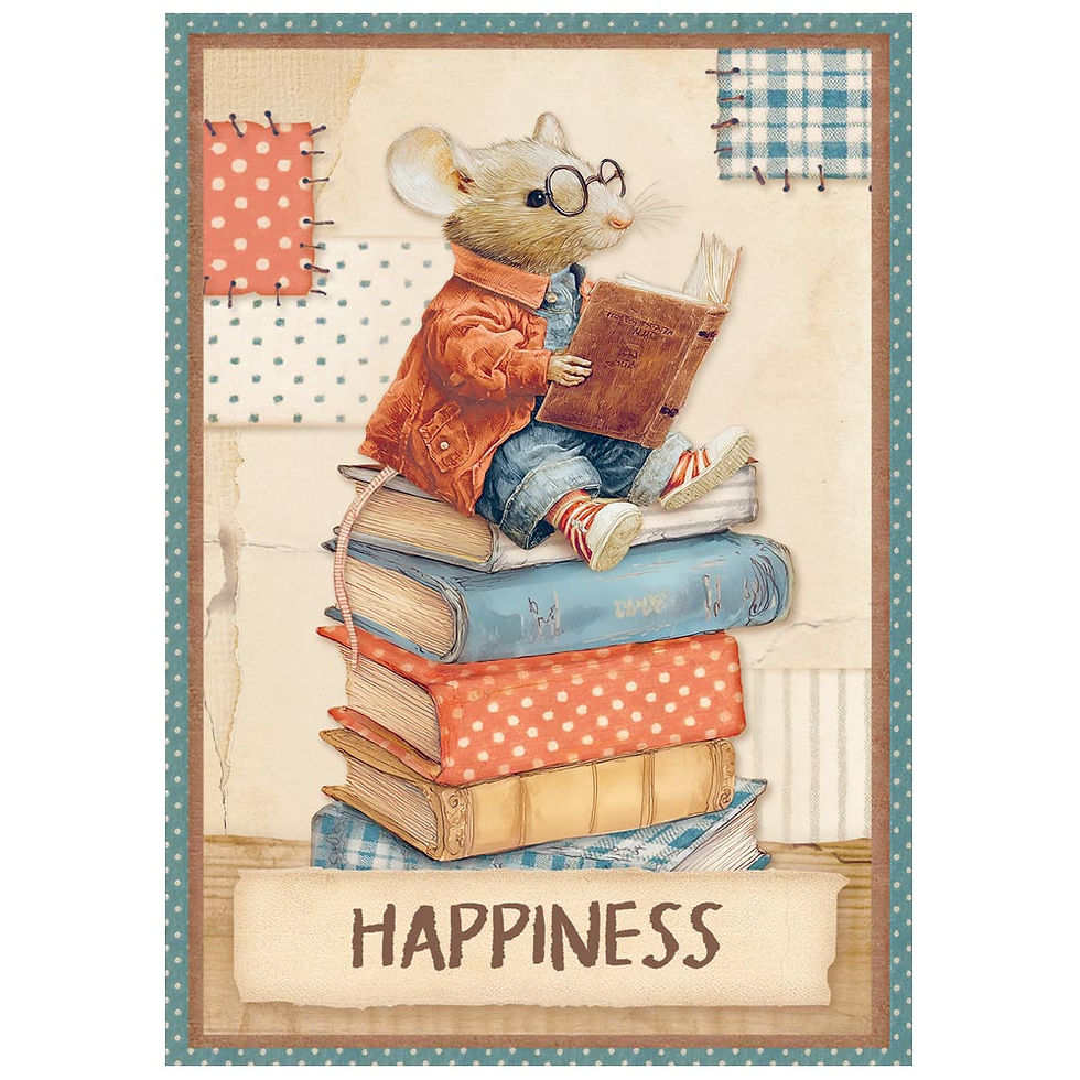 Miniature : 8 Feuilles de riz - Family - Stamperia