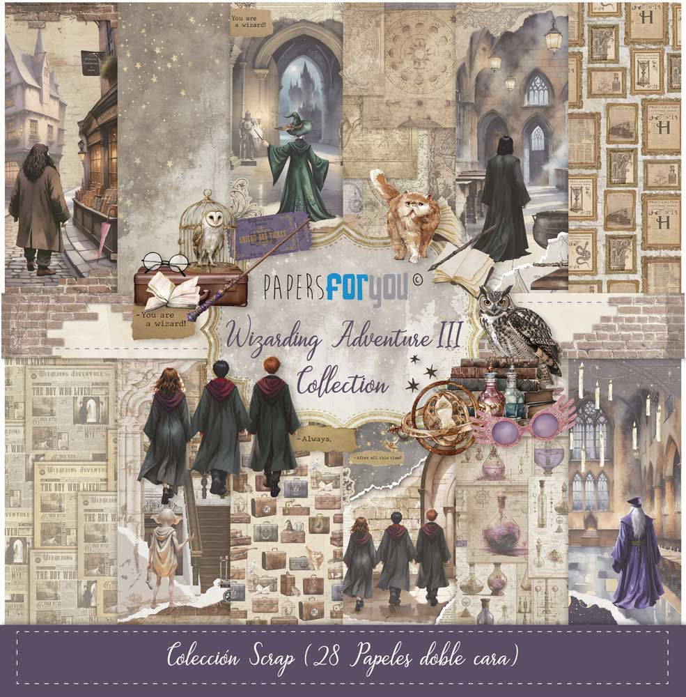 Collection Wizarding Adventure III - Papers For You - 28 pages 15X15