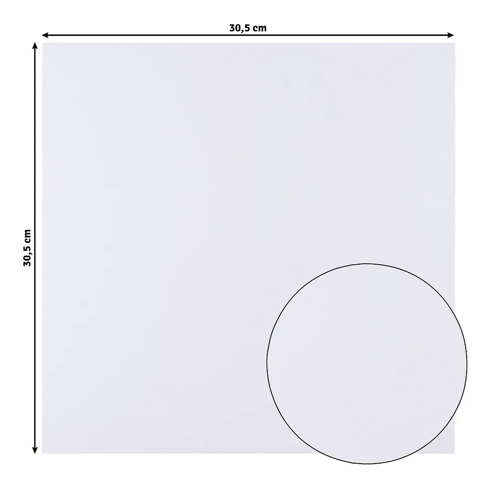 Miniature : Cardstock Autocollant Lisse - Blanc - 10 feuilles de 30,5x30,5