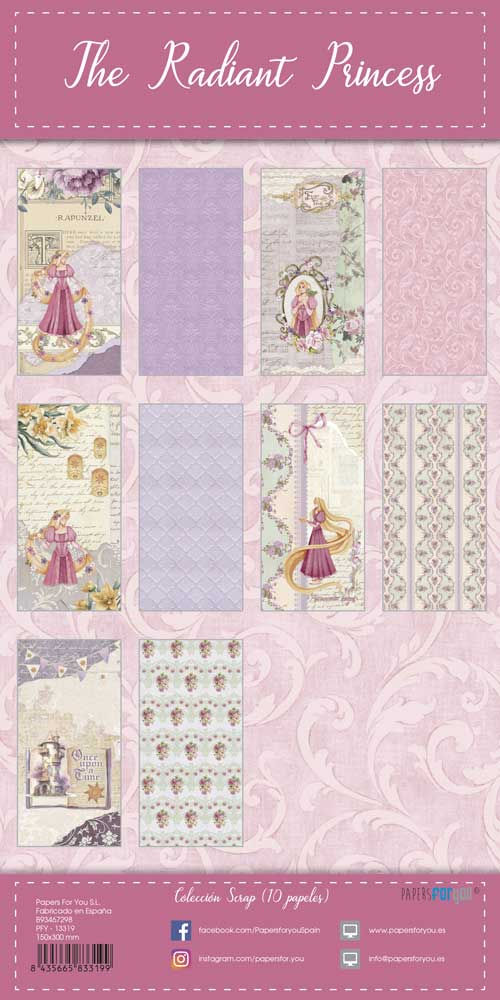 Miniature : Collection The Radiant Princess - Papers For You - 10 pages 15x30