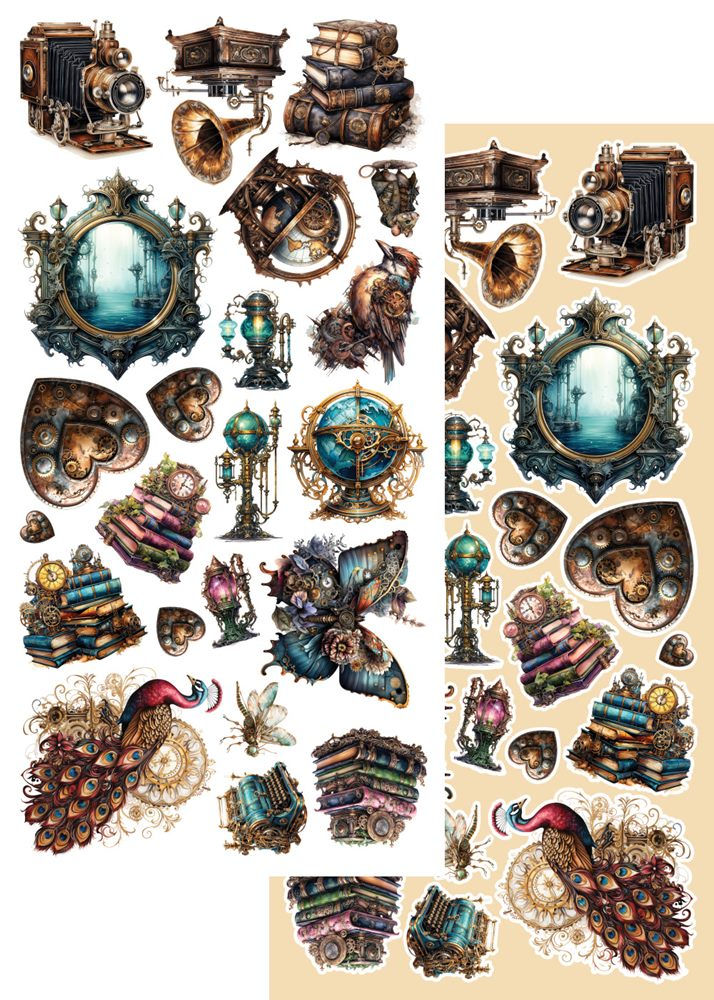 Miniature : Collection Steampunk Time - Alchemy of Art - Etiquettes