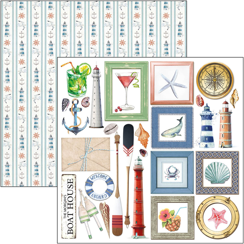 Miniature : Collection Summer Breeze - Ciao Bella - 24 pages de 15x15