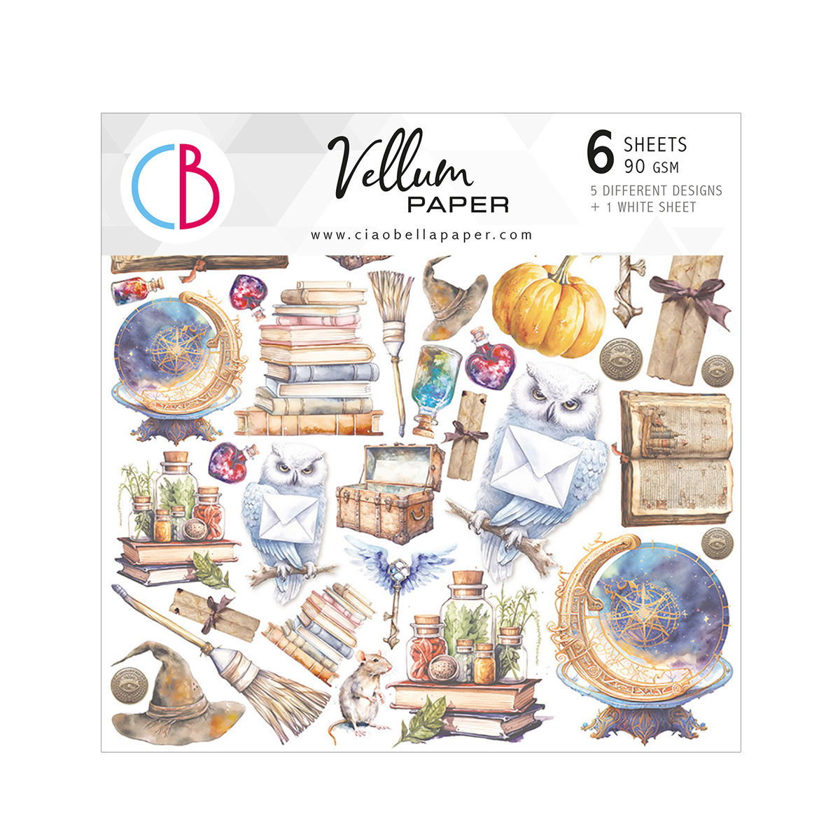 Collection Wizard Academy - Vellum - Ciao Bella - 6 pages de 15x15